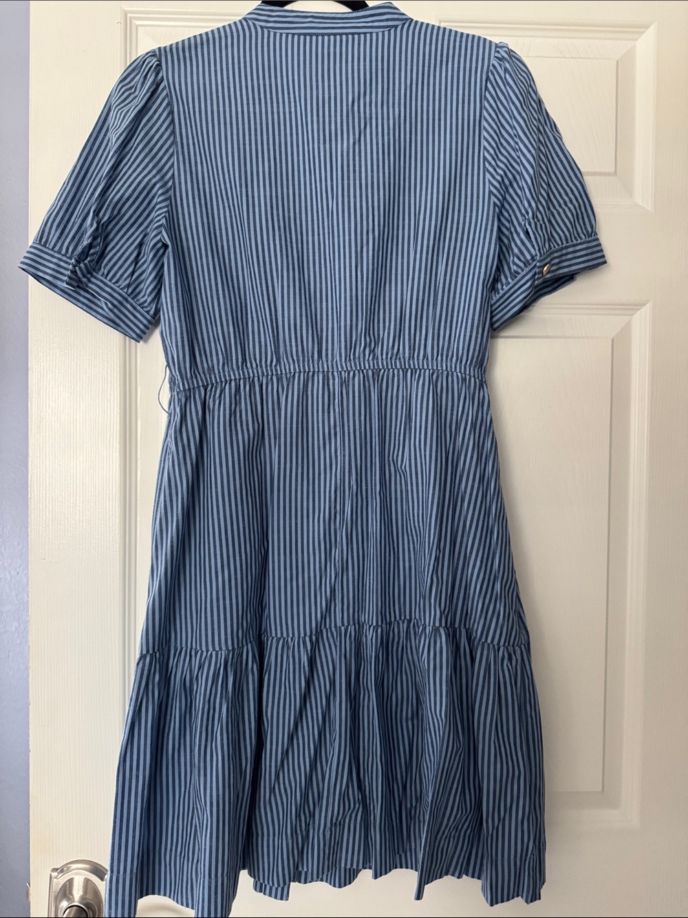 Draper James Blue and White Striped Midi ,waist 30” bust 36” skirt length 21” - Picture 2 of 5
